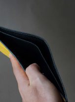 Ví da cá sấu nhập khẩu, ví cá sấu Handmade màu xám phối vàng