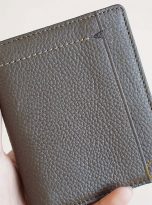 Ví Da Bò Vân Hạt Màu Nâu. Ví Da Bò Nam Dáng Đứng M004