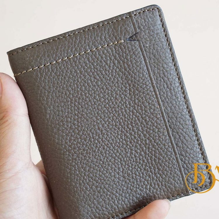 Ví Da Bò Vân Hạt Màu Nâu. Ví Da Bò Nam Dáng Đứng M004