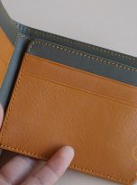 Ví Da Bò Nhập Khẩu Màu Ghi. Ví Da Bò Nam Dáng Ngang M007