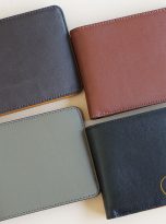 Ví Da Bò Nhập Khẩu Màu Ghi. Ví Da Bò Nam Dáng Ngang M007