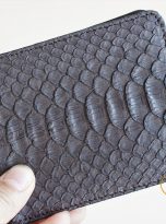 Ví Da Trăn Nhập Khẩu Màu Nâu. Ví Da Nam Dáng Ngang M011