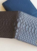 Ví Da Trăn Nhập Khẩu Màu Nâu. Ví Da Nam Dáng Ngang M011