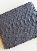 Ví Da Trăn Nhập Khẩu Màu Nâu. Ví Da Nam Dáng Ngang M011