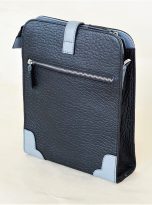 Túi Da Bò Đeo Chéo Màu Đen. Túi Xách Công Sở Nam Da Thật M018