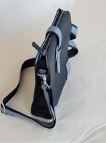 Túi Da Bò Đeo Chéo Màu Đen. Túi Xách Công Sở Nam Da Thật M018