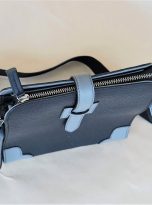 Túi Da Bò Đeo Chéo Màu Đen. Túi Xách Công Sở Nam Da Thật M018