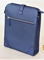 Túi Da Bò Đeo Chéo Màu Xanh Navy. Túi Xách Công Sở Nam Da Thật M021