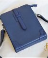 Túi Da Bò Đeo Chéo Màu Xanh Navy. Túi Xách Công Sở Nam Da Thật M021