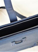 Túi Da Bò Đeo Chéo Màu Xanh Navy. Túi Xách Công Sở Nam Da Thật M021