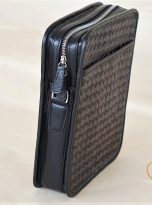 Túi Da Bò Caro Màu Nâu Đen. Túi Xách Đeo Chéo M023