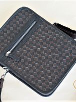 Túi Da Bò Caro Màu Nâu Đen. Túi Xách Đeo Chéo M023