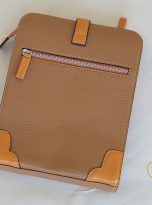 Túi Da Bò Đeo Chéo Màu Nâu Vàng. Túi Xách Công Sở Nam Da Thật M022