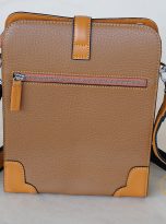 Túi Da Bò Đeo Chéo Màu Nâu Vàng. Túi Xách Công Sở Nam Da Thật M022