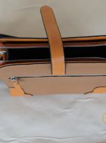 Túi Da Bò Đeo Chéo Màu Nâu Vàng. Túi Xách Công Sở Nam Da Thật M022