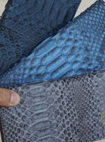 Ví Dài Da Trăn Nhập Khẩu. Ví Dài Da Thật Màu Xanh M028