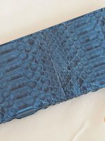 Ví Dài Da Trăn Nhập Khẩu. Ví Dài Da Thật Màu Xanh Đậm M029