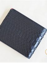 Ví Da Trăn Nhập Khẩu Màu Đen. Ví Da Nam Dáng Ngang M012