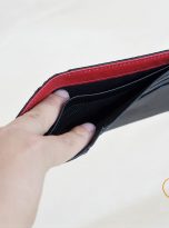 Ví Da Trăn Nhập Khẩu Màu Đen. Ví Da Nam Dáng Ngang M012