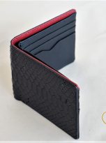 Ví Da Trăn Nhập Khẩu Màu Đen. Ví Da Nam Dáng Ngang M012