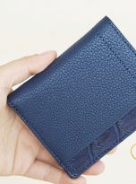 Ví Da Bò Vân Hạt Màu Nâu. Ví Da Bò Nam Dáng Ngang M032