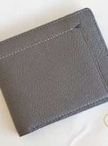 Ví Da Bò Vân Hạt Màu Nâu. Ví Da Bò Nam Dáng Ngang M032