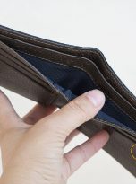 Ví Da Bò Vân Hạt Màu Nâu. Ví Da Bò Nam Dáng Ngang M032