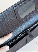 Ví Da Bò Epsom Màu Nâu. Ví Nam Da Thật Dáng Dài M039