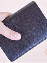 Ví Da Bò Epsom Màu Nâu. Ví Nam Da Thật Dáng Đứng M041