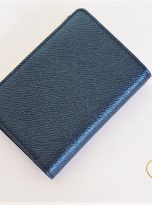 Ví Da Bò Epsom Màu Đen. Ví Nam Da Thật Dáng Đứng M042