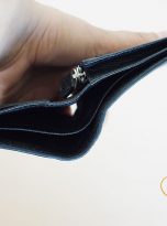 Ví Da Bò Epsom Màu Đen. Ví Nam Da Thật Dáng Đứng M042