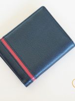 Ví Da Bò Nhập Khẩu Màu Đen Phối Đỏ. Ví Nam Da Thật Dáng Đứng M045