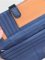 Ví Dài Da Trăn Nhập Khẩu. Ví Dài Da Thật Màu Đen M060