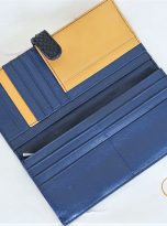 Ví Dài Da Trăn Nhập Khẩu. Ví Dài Da Thật Màu Đen M060