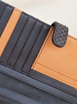 Ví Dài Da Trăn Nhập Khẩu. Ví Dài Da Thật Màu Nâu M061