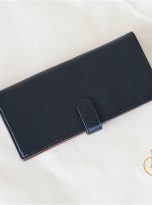 Ví Da Bò Cầm Tay Màu Đen. Ví Dài Da Thật M065