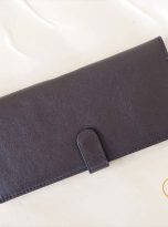 Ví Da Bò Cầm Tay Màu Nâu. Ví Dài Da Thật M064