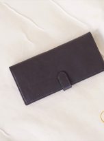 Ví Da Bò Cầm Tay Màu Nâu. Ví Dài Da Thật M064