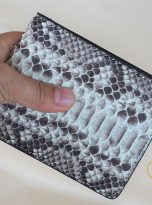 Ví Da Trăn Nhập Khẩu Màu Trắng. Ví Da Nam Dáng Ngang M014