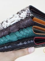 Ví Da Trăn Nhập Khẩu Màu Trắng. Ví Da Nam Dáng Ngang M014