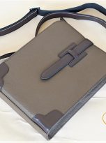 Túi Da Bò Đeo Chéo Màu Nâu. Túi Xách Công Sở Nam Da Thật M071