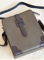 Túi Da Bò Đeo Chéo Màu Nâu. Túi Xách Công Sở Nam Da Thật M071