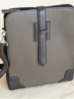 Túi Da Bò Đeo Chéo Màu Nâu. Túi Xách Công Sở Nam Da Thật M071