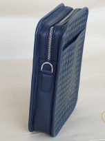 Túi Da Bò Caro Màu Xanh Navy. Túi Xách Đeo Chéo M72