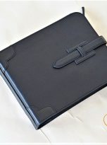 Túi Da Bò Đeo Chéo Màu Đen. Túi Xách Công Sở Nam Da Thật M073