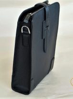 Túi Da Bò Đeo Chéo Màu Đen. Túi Xách Công Sở Nam Da Thật M073