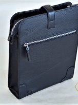 Túi Da Bò Đeo Chéo Màu Đen. Túi Xách Công Sở Nam Da Thật M073