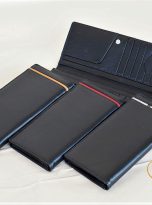 Ví Da Bò Cầm Tay Màu Đen. Ví Dài Da Thật M067