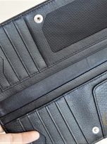 Ví Da Bò Cầm Tay Màu Đen. Ví Dài Da Thật M067