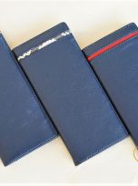 Ví Da Bò Cầm Tay Màu Xanh Navy. Ví Dài Da Thật M069